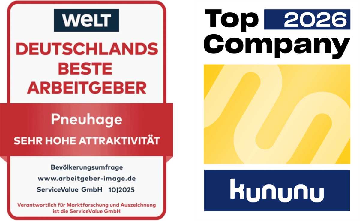 Auszeichnungen: WELT Deutschlands Beste Arbeitgeber und kununu Top Company 2026