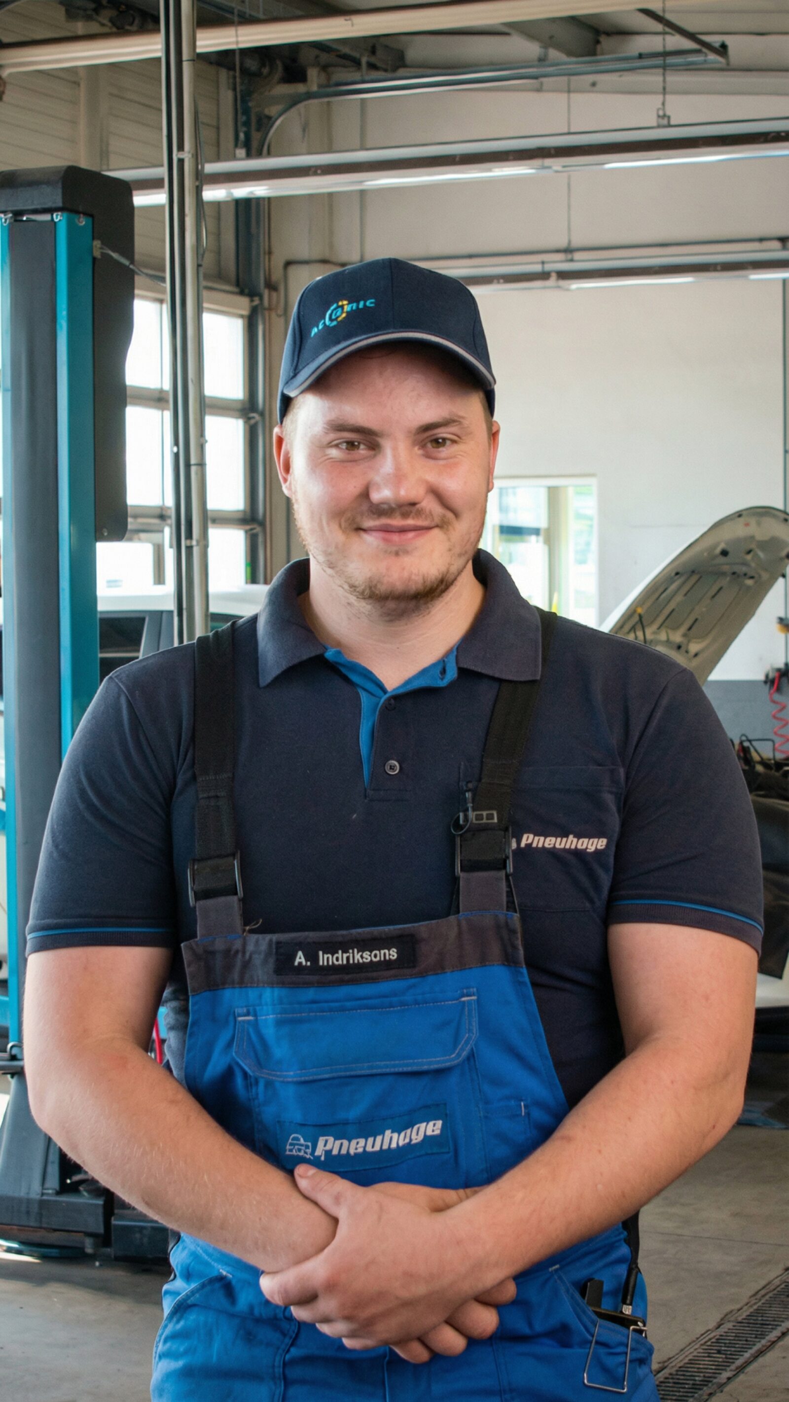 Pneuhage Reifenmechaniker in der Werkstatt